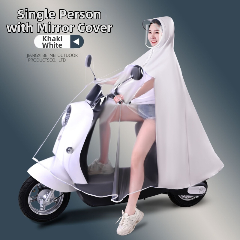 Elektromos autó esőkabát nagykereskedelmi akkumulátoros autó motorkerékpár szülő-gyermek egyrészes, egyrészes, dupla testű, esőálló anya-gyermek poncsó