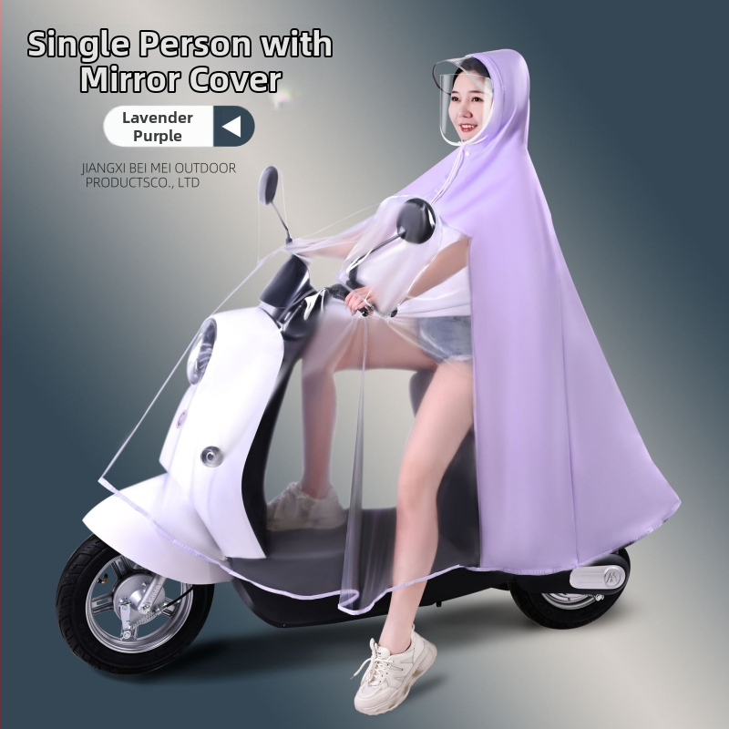 Elektromos autó esőkabát nagykereskedelmi akkumulátoros autó motorkerékpár szülő-gyermek egyrészes, egyrészes, dupla testű, esőálló anya-gyermek poncsó