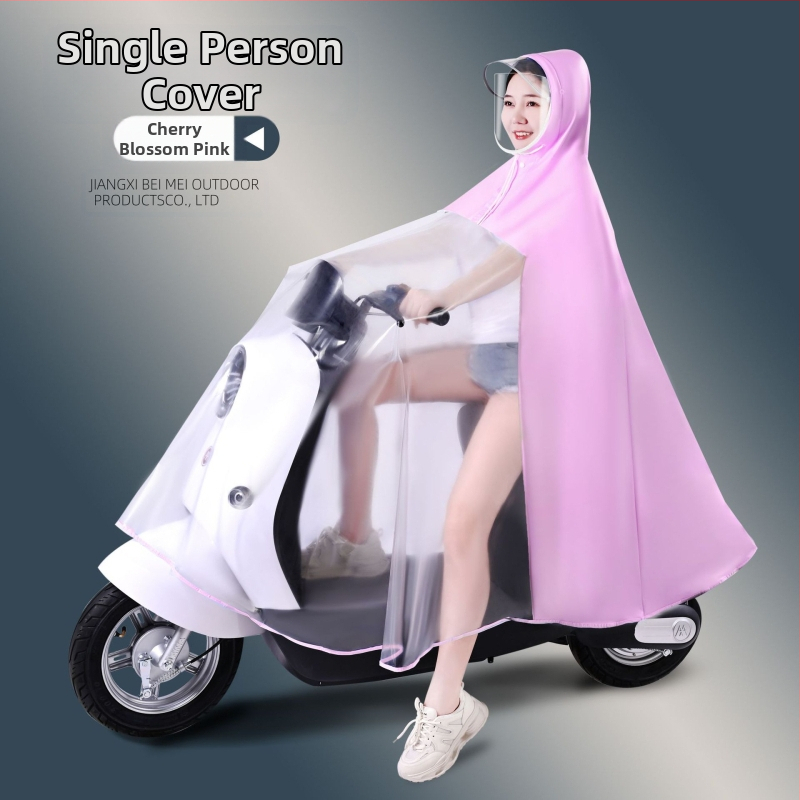 Elektromos autó esőkabát nagykereskedelmi akkumulátoros autó motorkerékpár szülő-gyermek egyrészes, egyrészes, dupla testű, esőálló anya-gyermek poncsó