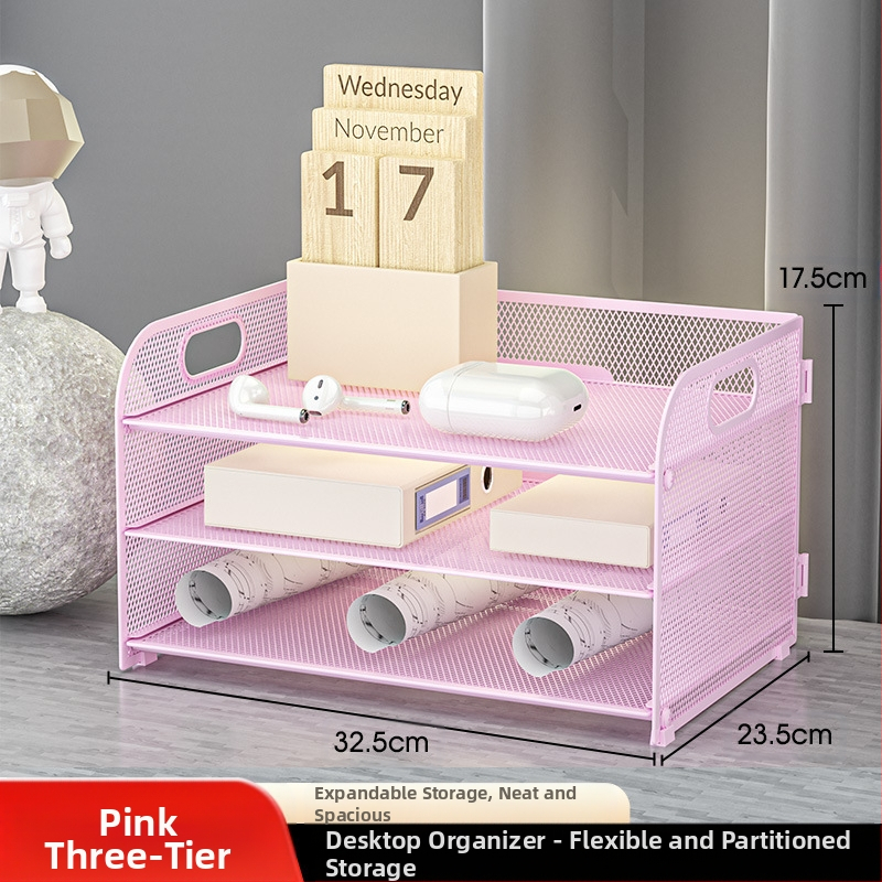 -Határokon átnyúló irodai ötszintes asztali irattároló állvány fém irattartó fiókos irattartó asztali irattartó