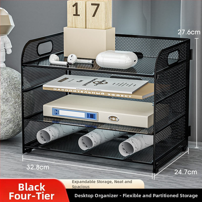 -Határokon átnyúló irodai ötszintes asztali irattároló állvány fém irattartó fiókos irattartó asztali irattartó