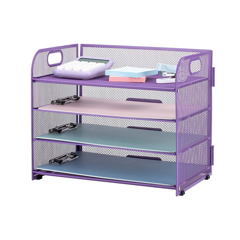 -Határokon átnyúló irodai ötszintes asztali irattároló állvány fém irattartó fiókos irattartó asztali irattartó