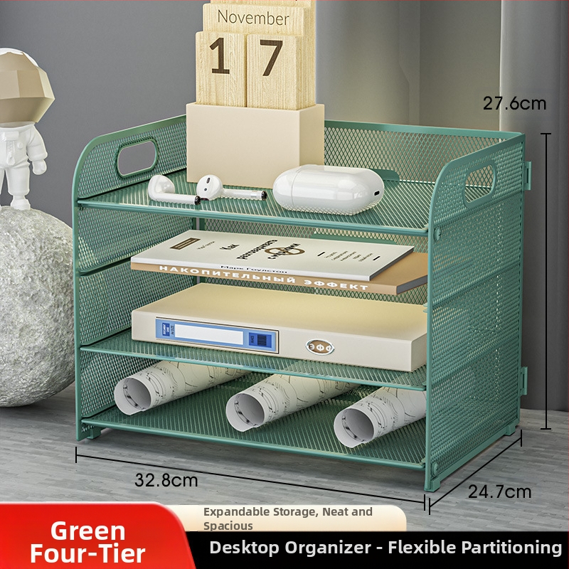 -Határokon átnyúló irodai ötszintes asztali irattároló állvány fém irattartó fiókos irattartó asztali irattartó