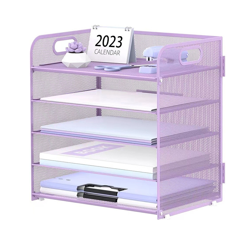 -Határokon átnyúló irodai ötszintes asztali irattároló állvány fém irattartó fiókos irattartó asztali irattartó