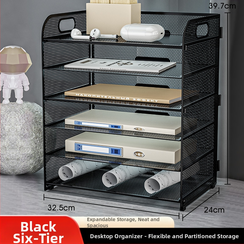 -Határokon átnyúló irodai ötszintes asztali irattároló állvány fém irattartó fiókos irattartó asztali irattartó