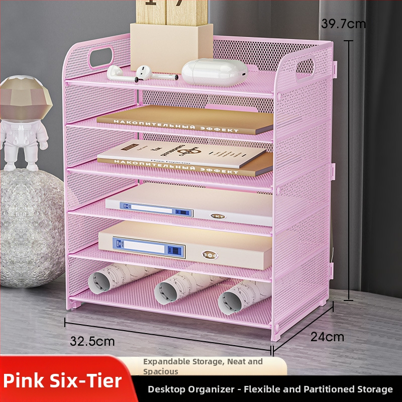 -Határokon átnyúló irodai ötszintes asztali irattároló állvány fém irattartó fiókos irattartó asztali irattartó