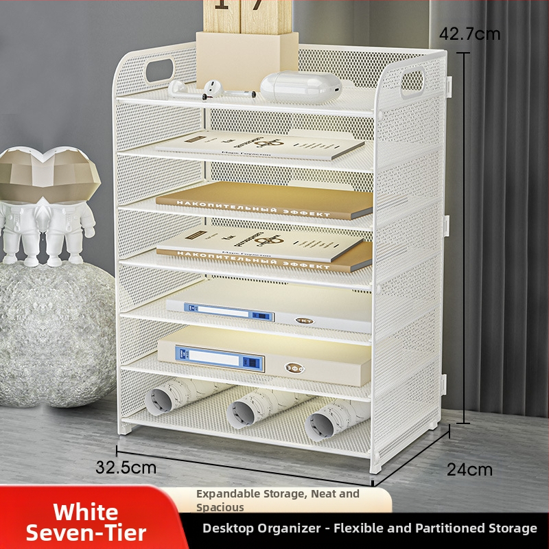 -Határokon átnyúló irodai ötszintes asztali irattároló állvány fém irattartó fiókos irattartó asztali irattartó