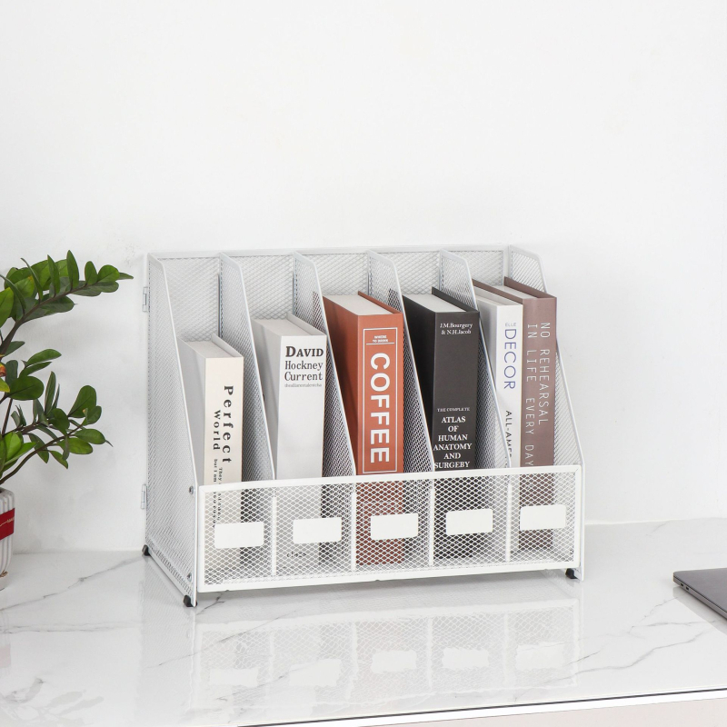 -Határokon átnyúló irodai ötszintes asztali irattároló állvány fém irattartó fiókos irattartó asztali irattartó