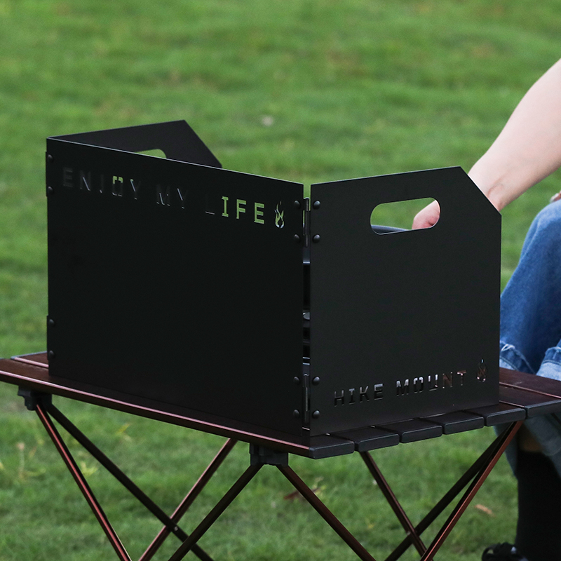 Сгъваем дефлектор за вятър от алуминиева сплав за външна печка, 8 броя/10 броя