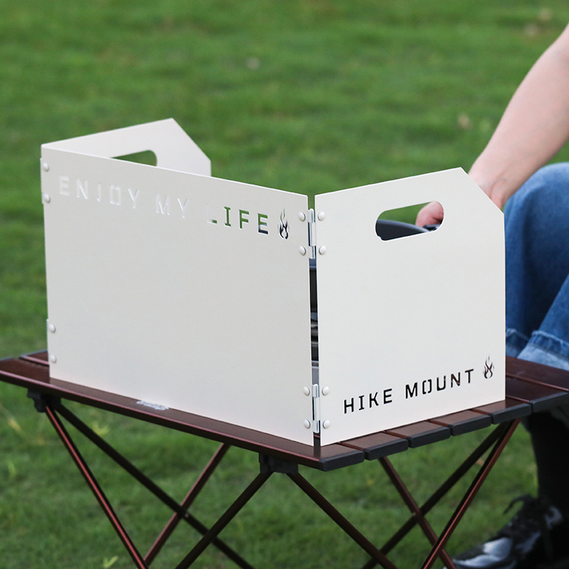 Сгъваем дефлектор за вятър от алуминиева сплав за външна печка, 8 броя/10 броя