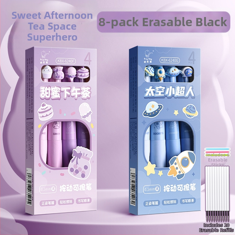 Õige rüht ja pehme haare! Kustutatav pastapliiats algkooliõpilastele ja kolmanda klassi õpilastele. Kuumkustutatav geelpliiats must-sinine.