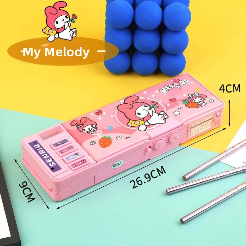 Paroolilukuga pinal + tasuta tahvli pliiatsikett, multifunktsionaalne kahekihiline suure mahutavusega pinal meestele ja naistele, astronaudikujundus