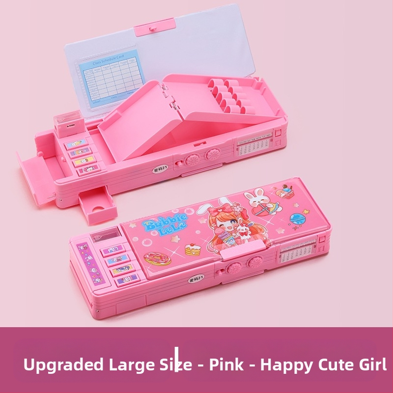 Paroolilukuga pinal + tasuta tahvli pliiatsikett, multifunktsionaalne kahekihiline suure mahutavusega pinal meestele ja naistele, astronaudikujundus