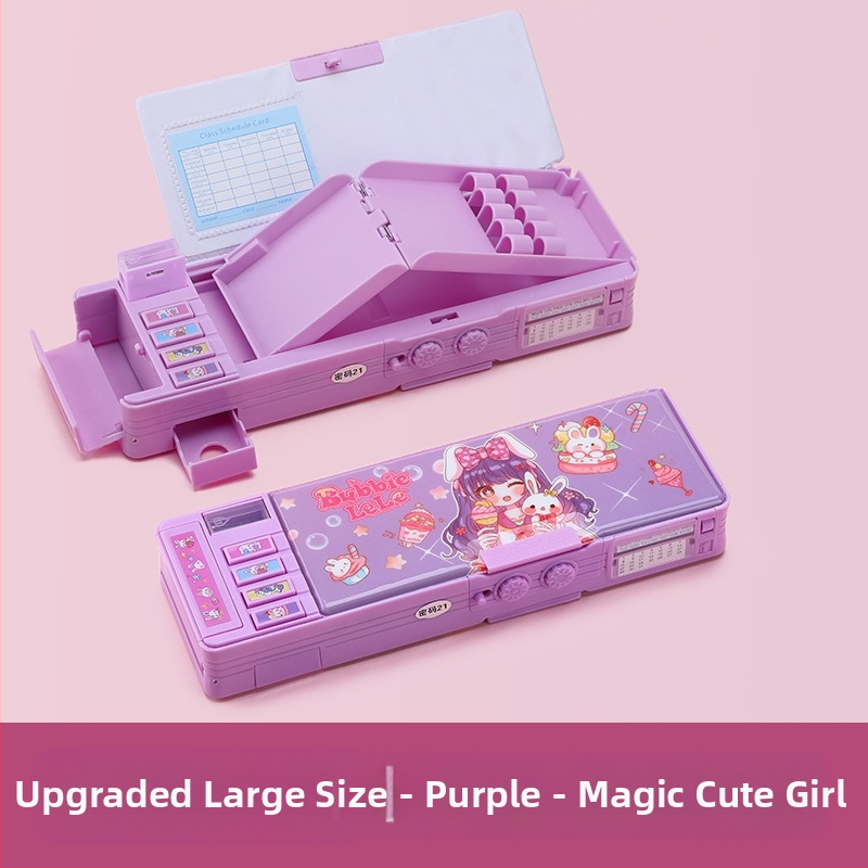 Paroolilukuga pinal + tasuta tahvli pliiatsikett, multifunktsionaalne kahekihiline suure mahutavusega pinal meestele ja naistele, astronaudikujundus