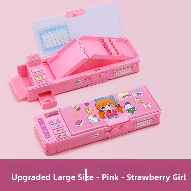 Paroolilukuga pinal + tasuta tahvli pliiatsikett, multifunktsionaalne kahekihiline suure mahutavusega pinal meestele ja naistele, astronaudikujundus