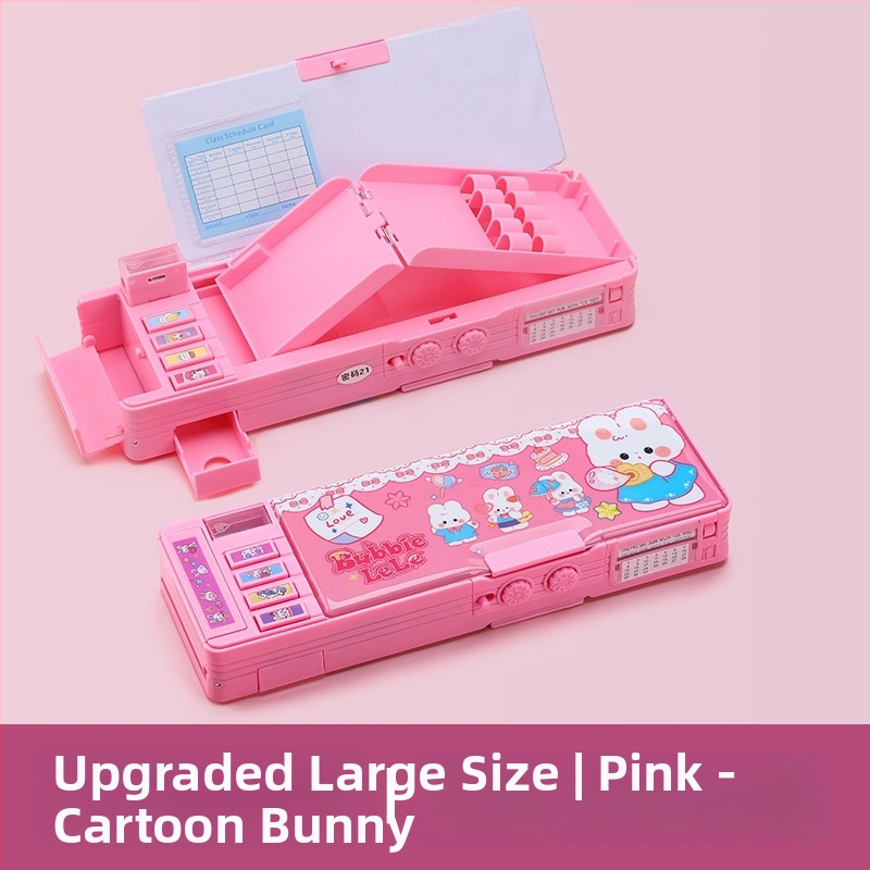 Paroolilukuga pinal + tasuta tahvli pliiatsikett, multifunktsionaalne kahekihiline suure mahutavusega pinal meestele ja naistele, astronaudikujundus