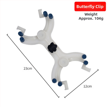 Taibao желязна рамка лаборатория кръст щипка железен пръстен аксесоари щипка пеперуда голям микро експеримент от неръждаема стомана