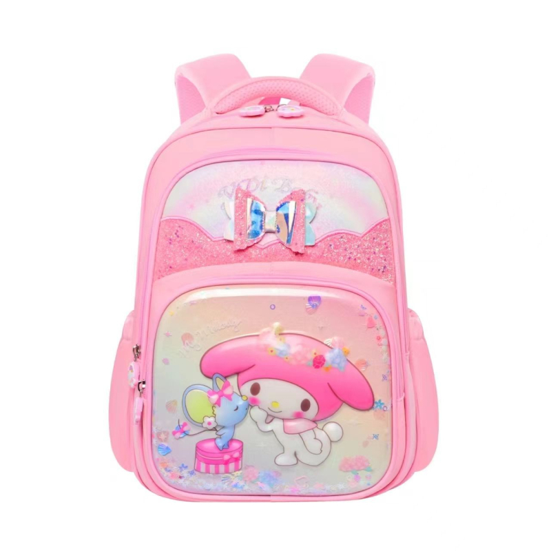 Új Kuromi iskolatáska női óvodai közép- és nagyosztályú könnyű óvodai osztályos terhet csökkentő gyermek aranyos rajzfilm hátizsák