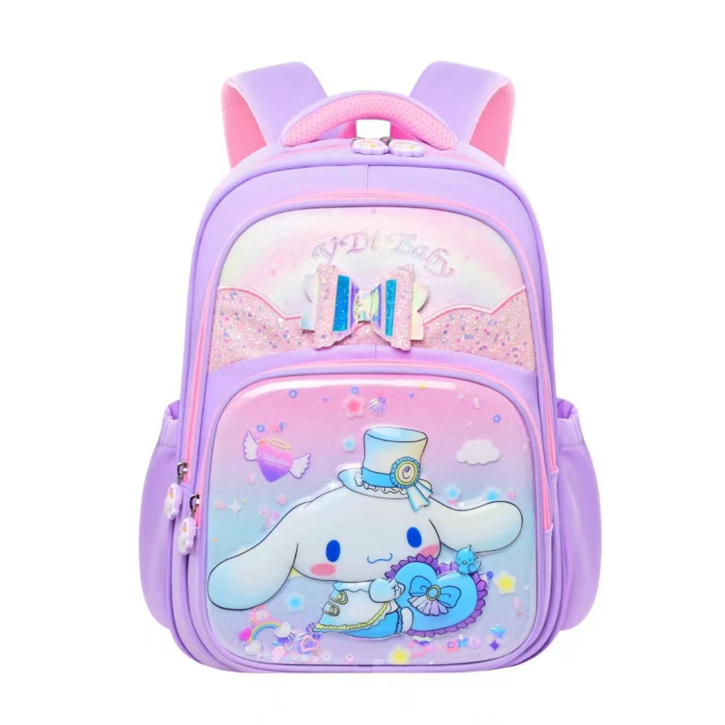 Új Kuromi iskolatáska női óvodai közép- és nagyosztályú könnyű óvodai osztályos terhet csökkentő gyermek aranyos rajzfilm hátizsák
