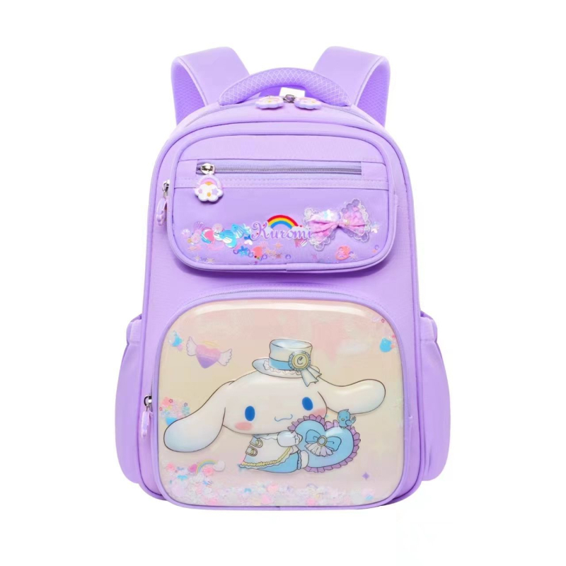 Új Kuromi iskolatáska női óvodai közép- és nagyosztályú könnyű óvodai osztályos terhet csökkentő gyermek aranyos rajzfilm hátizsák
