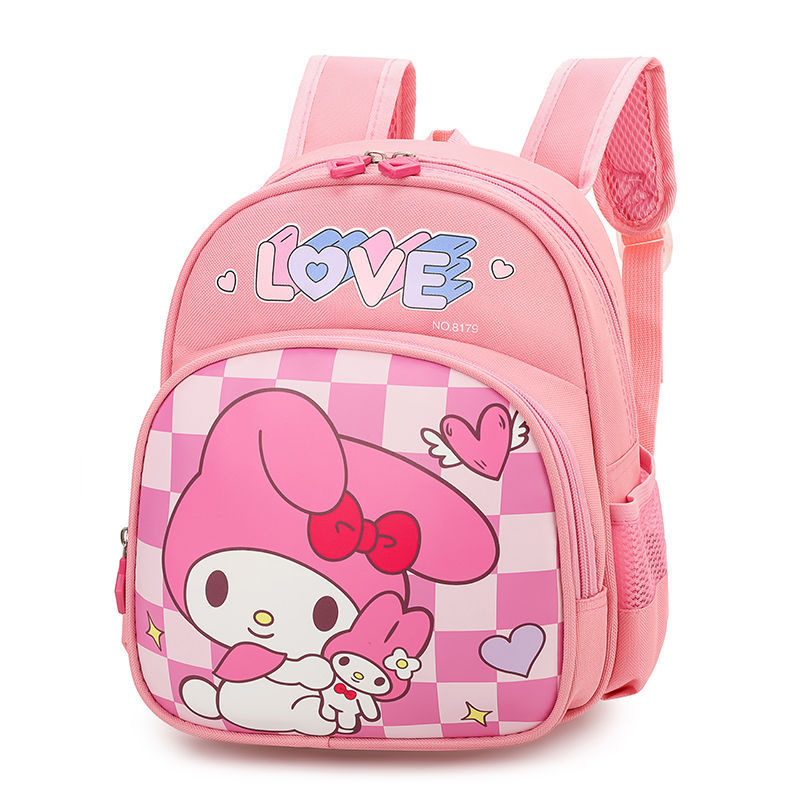 Új Kuromi iskolatáska női óvodai közép- és nagyosztályú könnyű óvodai osztályos terhet csökkentő gyermek aranyos rajzfilm hátizsák