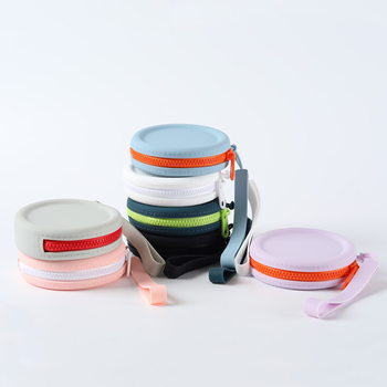 Silikoninis maišelis, apvali monetų piniginė, vientisos spalvos, ausinių duomenų linija, lūpų dažų laikymo maišelis, nešiojamas užtrauktukas, raktų dėklas, yra sandėlyje