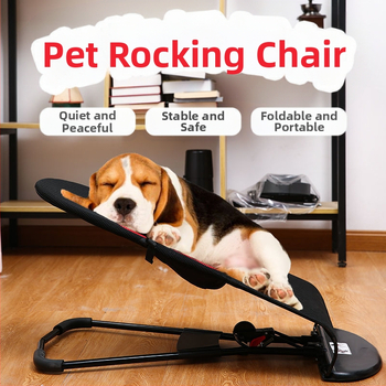 Lemmiklooma kiikvoodi Vedruvoodi Fadou Teddy koerale Päivitatav diivanvoodi Maapealne tool Kiikvoodi Kokkupandav tool