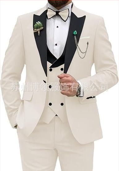 Meeste ülikond, 3-osaline komplekt, meeste slim fit ülikond, vabaaja, äri, peigmehe kleit, pidulik, pidulik ülikond