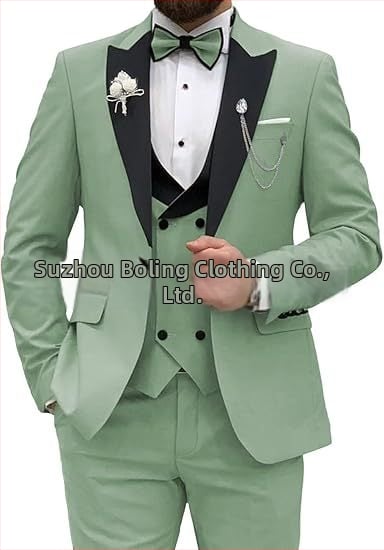 Meeste ülikond, 3-osaline komplekt, meeste slim fit ülikond, vabaaja, äri, peigmehe kleit, pidulik, pidulik ülikond