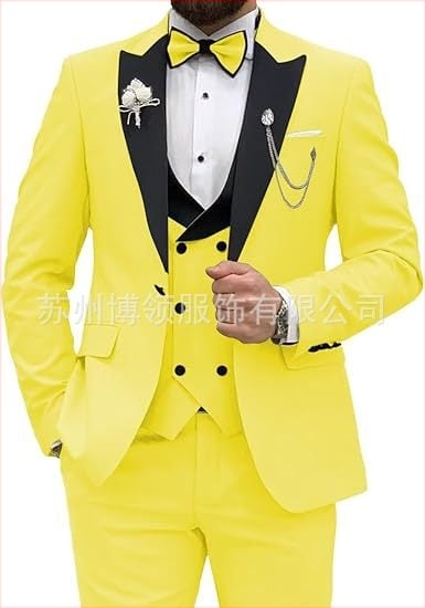 Meeste ülikond, 3-osaline komplekt, meeste slim fit ülikond, vabaaja, äri, peigmehe kleit, pidulik, pidulik ülikond