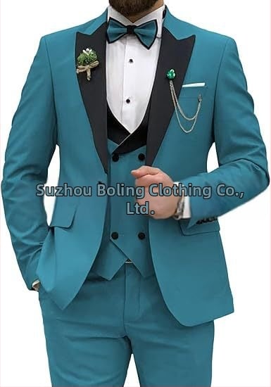 Meeste ülikond, 3-osaline komplekt, meeste slim fit ülikond, vabaaja, äri, peigmehe kleit, pidulik, pidulik ülikond