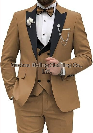 Meeste ülikond, 3-osaline komplekt, meeste slim fit ülikond, vabaaja, äri, peigmehe kleit, pidulik, pidulik ülikond