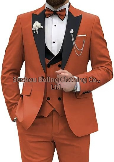 Meeste ülikond, 3-osaline komplekt, meeste slim fit ülikond, vabaaja, äri, peigmehe kleit, pidulik, pidulik ülikond