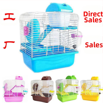 Tehase müügist pärit hamstri puuritarvete komplekt, täielik pesa, topeltpuur, suur villa, väike loss, väike aed