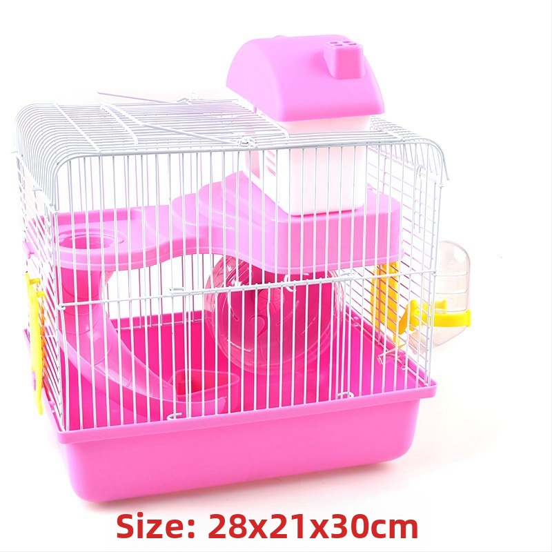 Tehase müügist pärit hamstri puuritarvete komplekt, täielik pesa, topeltpuur, suur villa, väike loss, väike aed