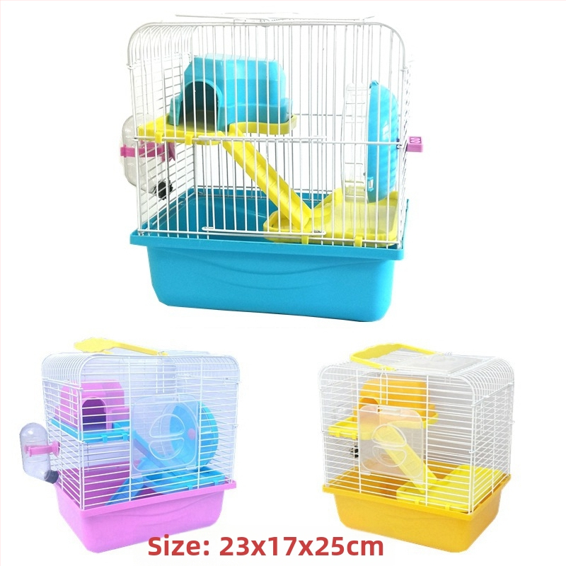 Tehase müügist pärit hamstri puuritarvete komplekt, täielik pesa, topeltpuur, suur villa, väike loss, väike aed