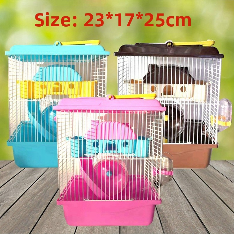 Tehase müügist pärit hamstri puuritarvete komplekt, täielik pesa, topeltpuur, suur villa, väike loss, väike aed