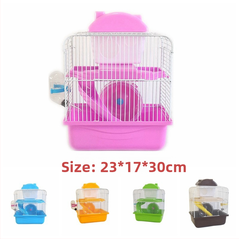 Tehase müügist pärit hamstri puuritarvete komplekt, täielik pesa, topeltpuur, suur villa, väike loss, väike aed