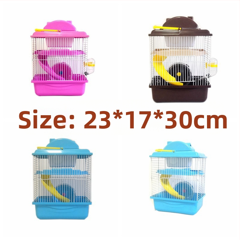 Tehase müügist pärit hamstri puuritarvete komplekt, täielik pesa, topeltpuur, suur villa, väike loss, väike aed