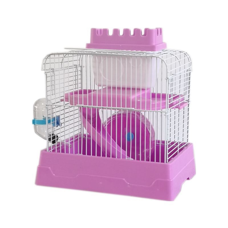 Tehase müügist pärit hamstri puuritarvete komplekt, täielik pesa, topeltpuur, suur villa, väike loss, väike aed