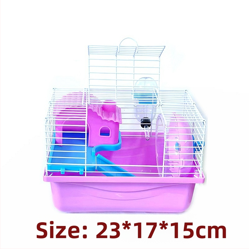 Tehase müügist pärit hamstri puuritarvete komplekt, täielik pesa, topeltpuur, suur villa, väike loss, väike aed