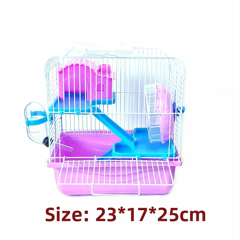 Tehase müügist pärit hamstri puuritarvete komplekt, täielik pesa, topeltpuur, suur villa, väike loss, väike aed