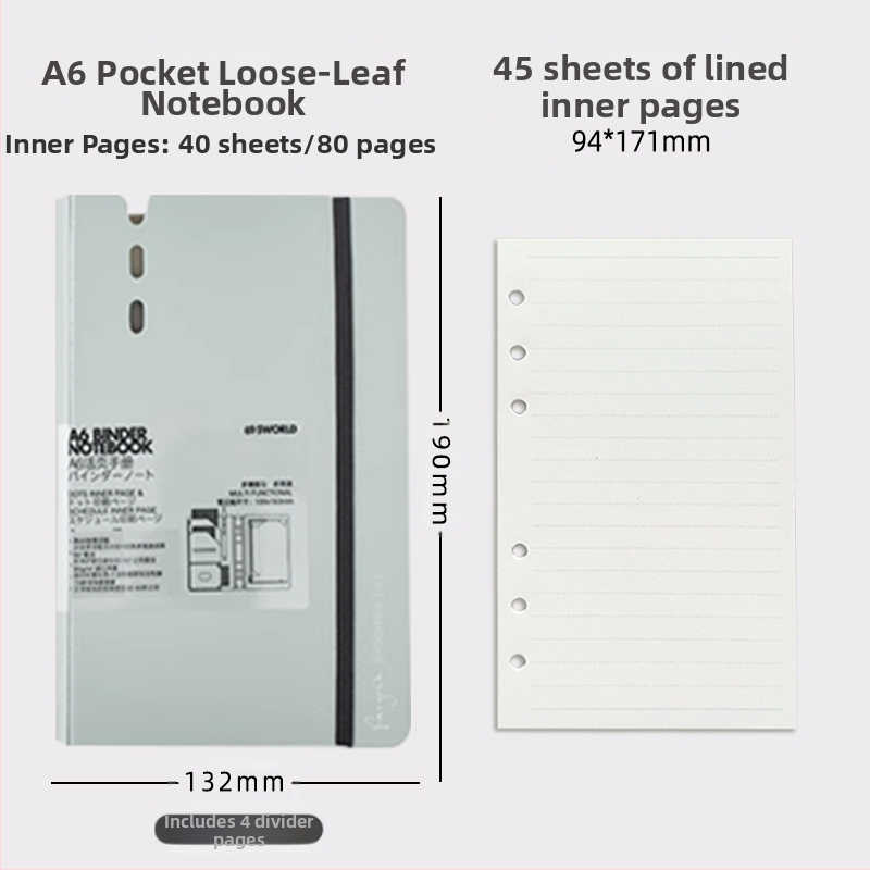sworld kivehető lapokkal ellátott jegyzetfüzet kis jegyzetfüzet a7 jegyzetfüzet hordozható jegyzettömb munkához, magas színárnyalatú, hordozható zsebkönyv diákoknak
