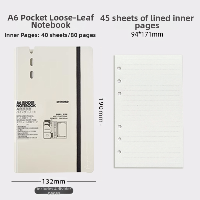 sworld kivehető lapokkal ellátott jegyzetfüzet kis jegyzetfüzet a7 jegyzetfüzet hordozható jegyzettömb munkához, magas színárnyalatú, hordozható zsebkönyv diákoknak