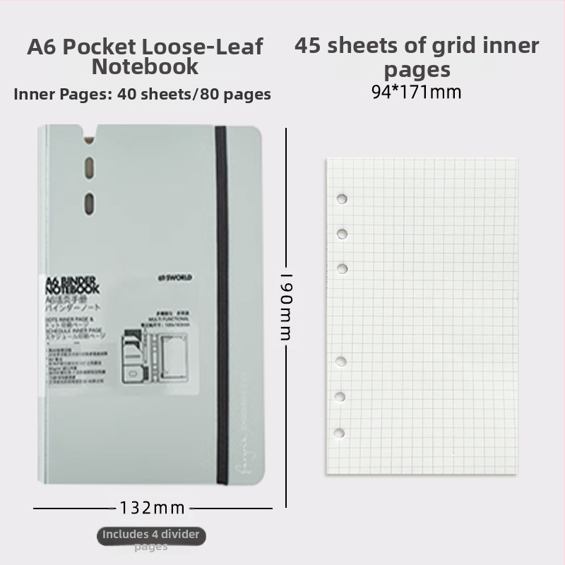 sworld kivehető lapokkal ellátott jegyzetfüzet kis jegyzetfüzet a7 jegyzetfüzet hordozható jegyzettömb munkához, magas színárnyalatú, hordozható zsebkönyv diákoknak