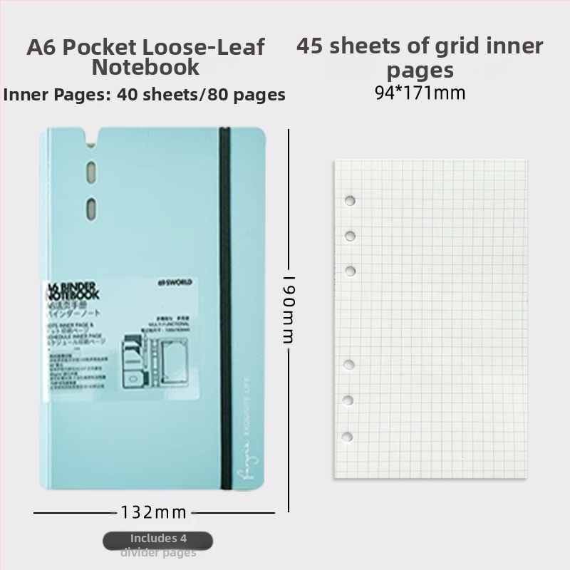 sworld kivehető lapokkal ellátott jegyzetfüzet kis jegyzetfüzet a7 jegyzetfüzet hordozható jegyzettömb munkához, magas színárnyalatú, hordozható zsebkönyv diákoknak