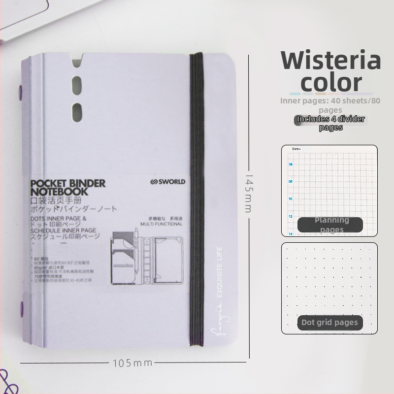 sworld kivehető lapokkal ellátott jegyzetfüzet kis jegyzetfüzet a7 jegyzetfüzet hordozható jegyzettömb munkához, magas színárnyalatú, hordozható zsebkönyv diákoknak