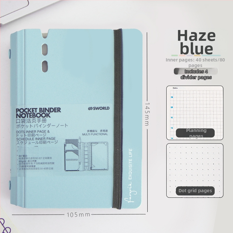 sworld kivehető lapokkal ellátott jegyzetfüzet kis jegyzetfüzet a7 jegyzetfüzet hordozható jegyzettömb munkához, magas színárnyalatú, hordozható zsebkönyv diákoknak