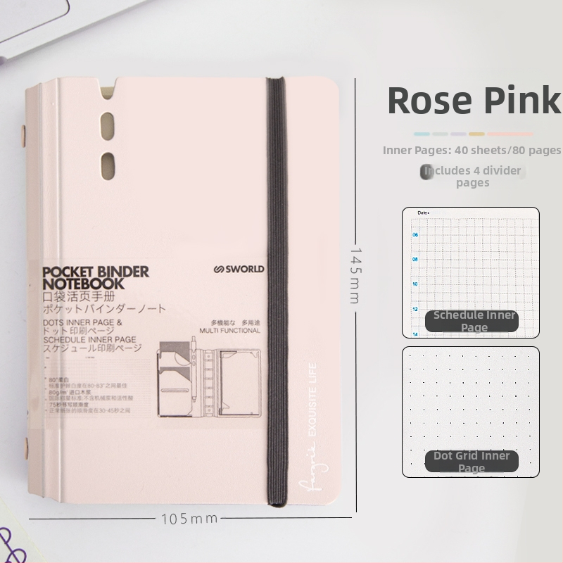 sworld kivehető lapokkal ellátott jegyzetfüzet kis jegyzetfüzet a7 jegyzetfüzet hordozható jegyzettömb munkához, magas színárnyalatú, hordozható zsebkönyv diákoknak