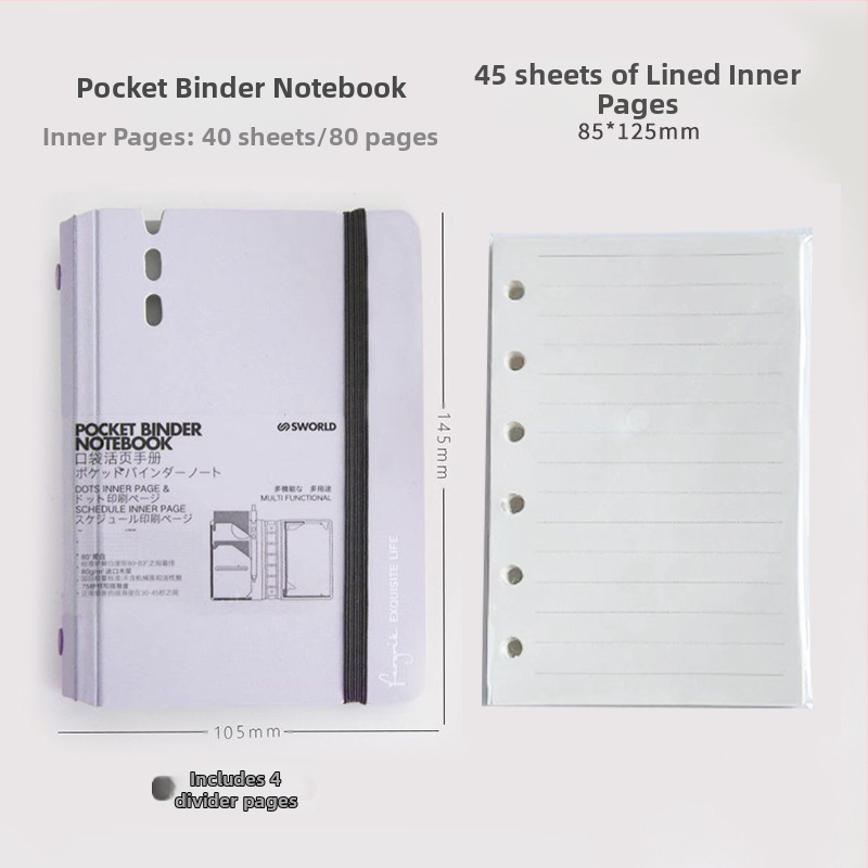 sworld kivehető lapokkal ellátott jegyzetfüzet kis jegyzetfüzet a7 jegyzetfüzet hordozható jegyzettömb munkához, magas színárnyalatú, hordozható zsebkönyv diákoknak